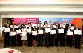 Group photo of Turkey Country Representatives of 2011 European Business Awards